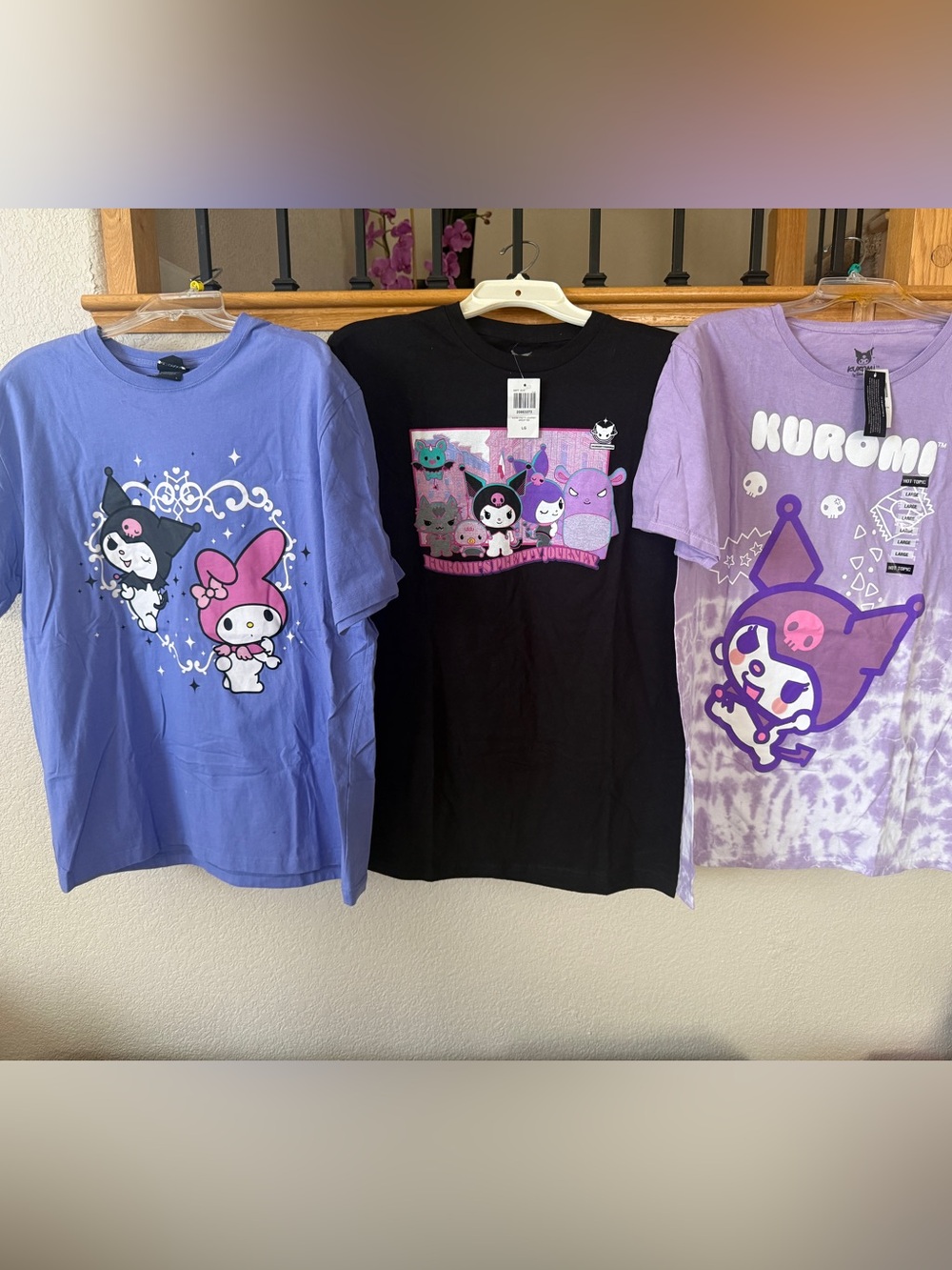 Sanrio Kuromi & My Melody Tee Set Bundle (3 Shirts) Women’s Large New